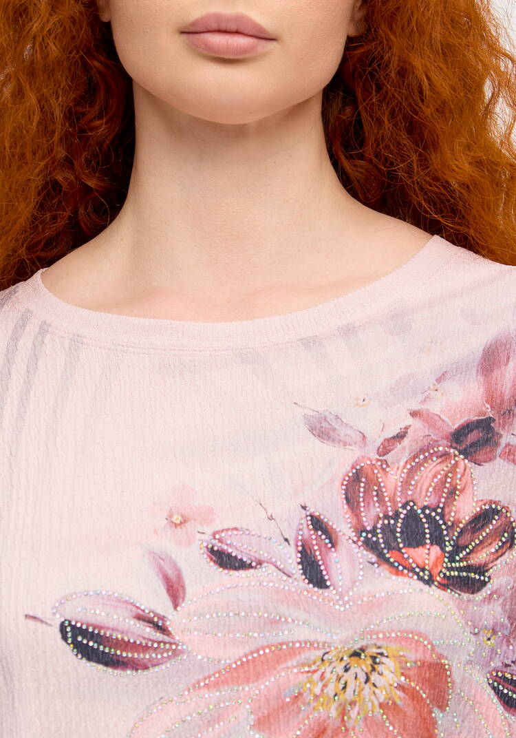 Блуза с принтом Миланика шир.  750, рис. 5