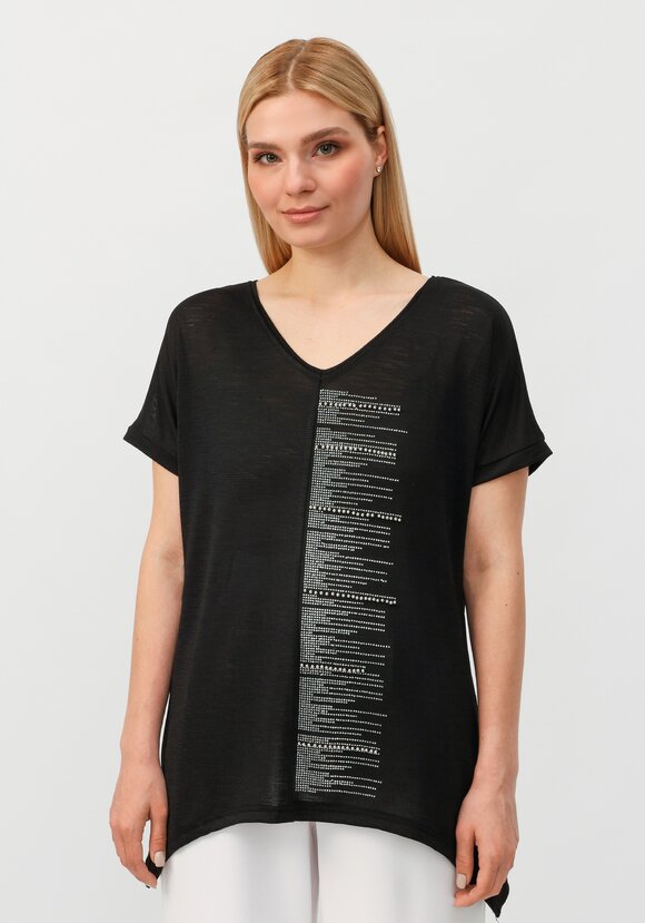 Блуза со стразами Аделина шир.  580, рис. 9