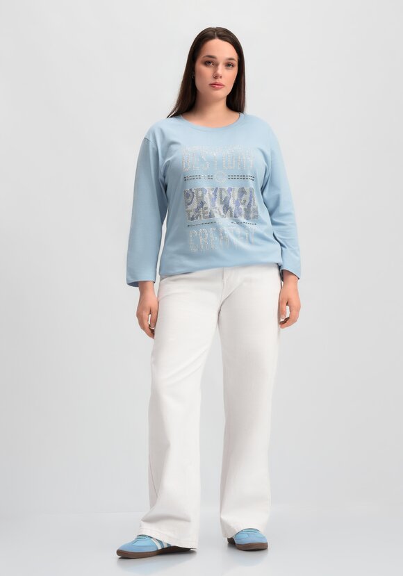 Лонгслив с декором из страз шир.  580, рис. 51