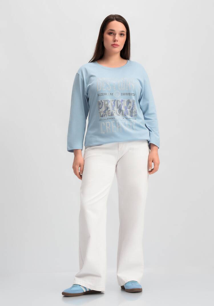 Лонгслив с декором из страз шир.  750, рис. 51