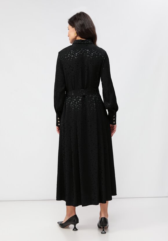 Платье на пуговицах со складками на юбке шир.  580, рис. 9