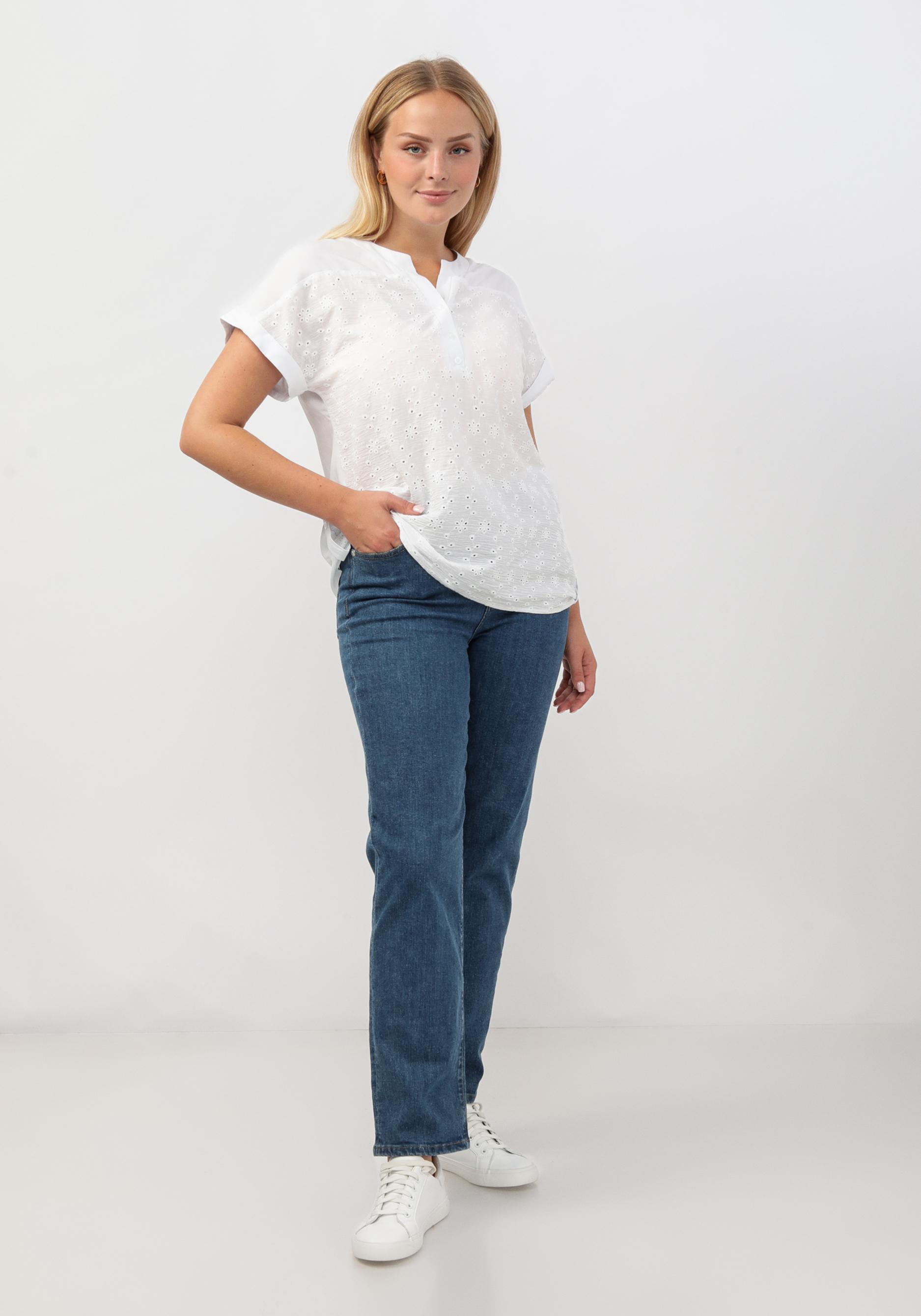 Блуза "Анна" Vittori Vi, размер 52, цвет белый - фото 3
