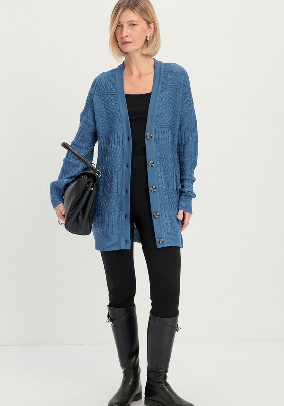 Кардиган с эклектичным узором шир.  580, рис. 5