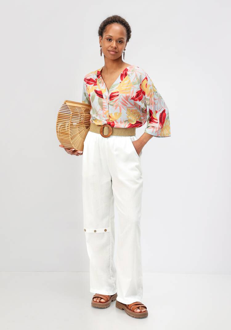 Брюки с декоративной планкой шир.  750, рис. 38