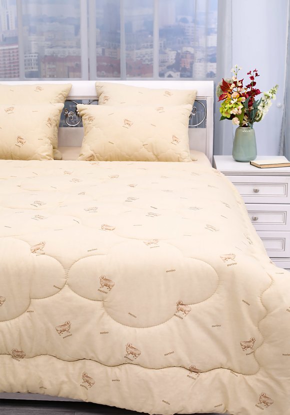 Одеяло с овечьей шерстью Золотое руно  шир.  580, рис. 1