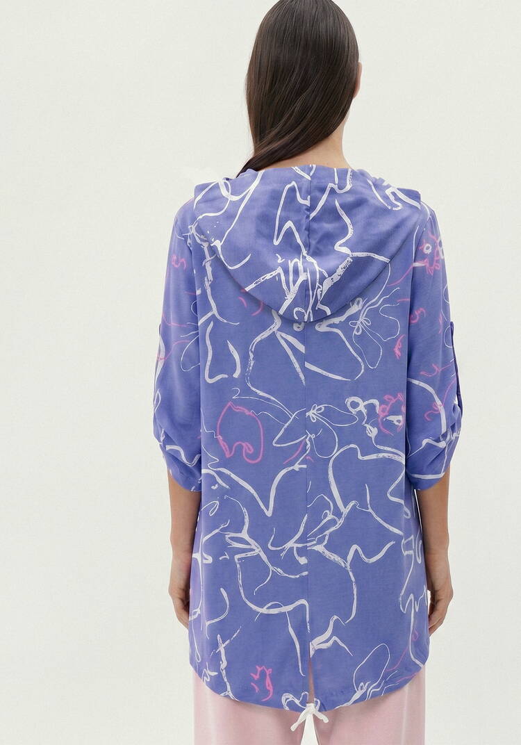 Блуза с капюшоном с абстрактным рисунком шир.  750, рис. 3