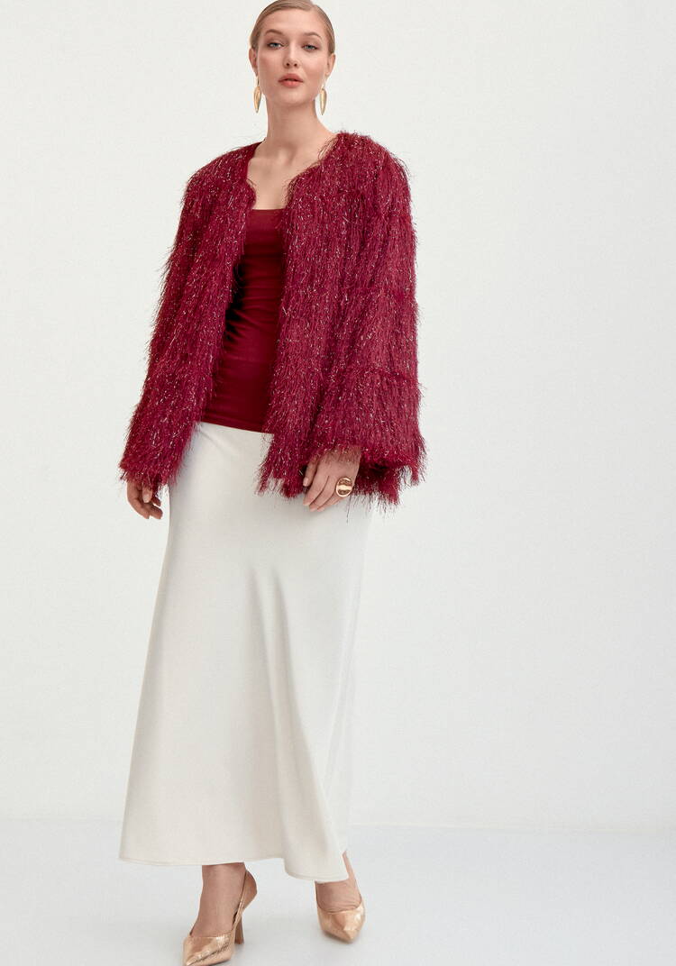 Жакет из ткани с блестящим ворсом шир.  750, рис. 2