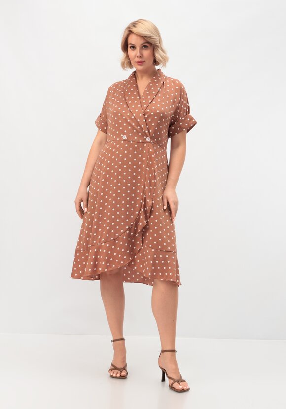 Платье в горох с юбкой-трапецией шир.  580, рис. 16