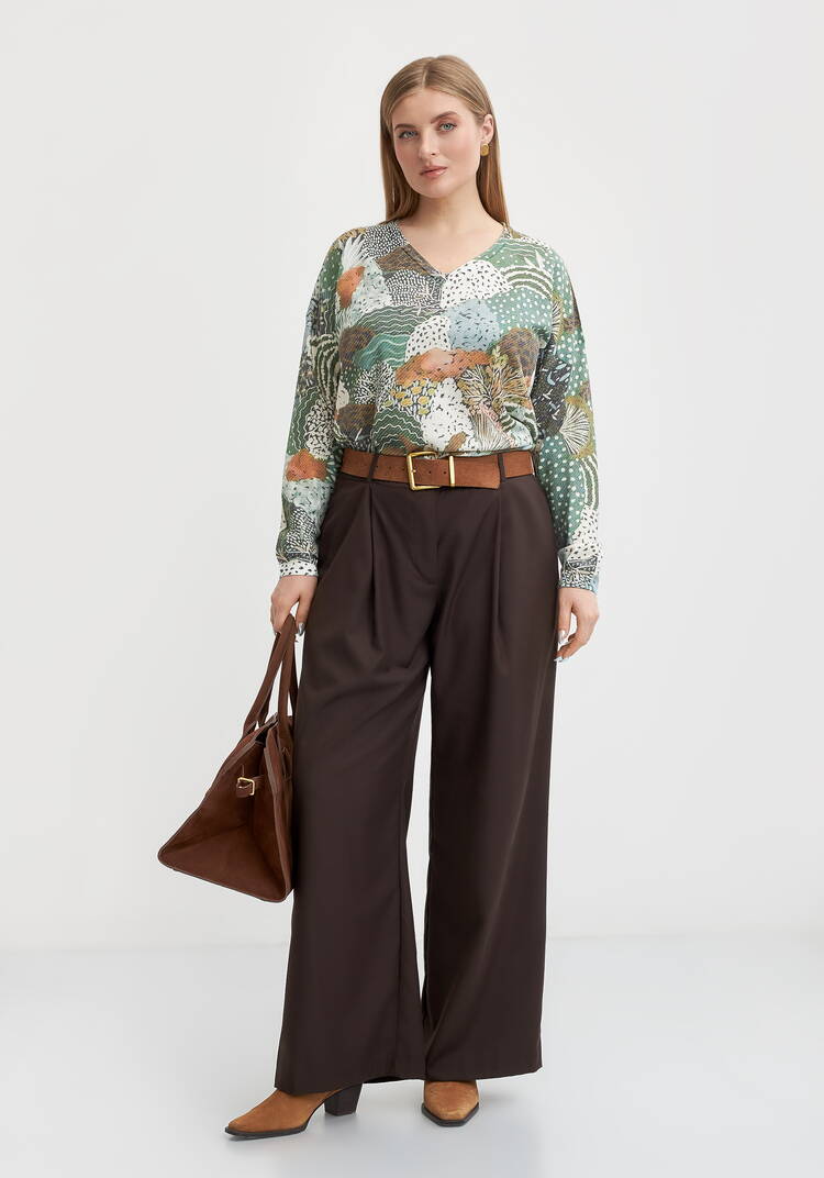 Джемпер с художественным рисунком Агата шир.  750, рис. 2