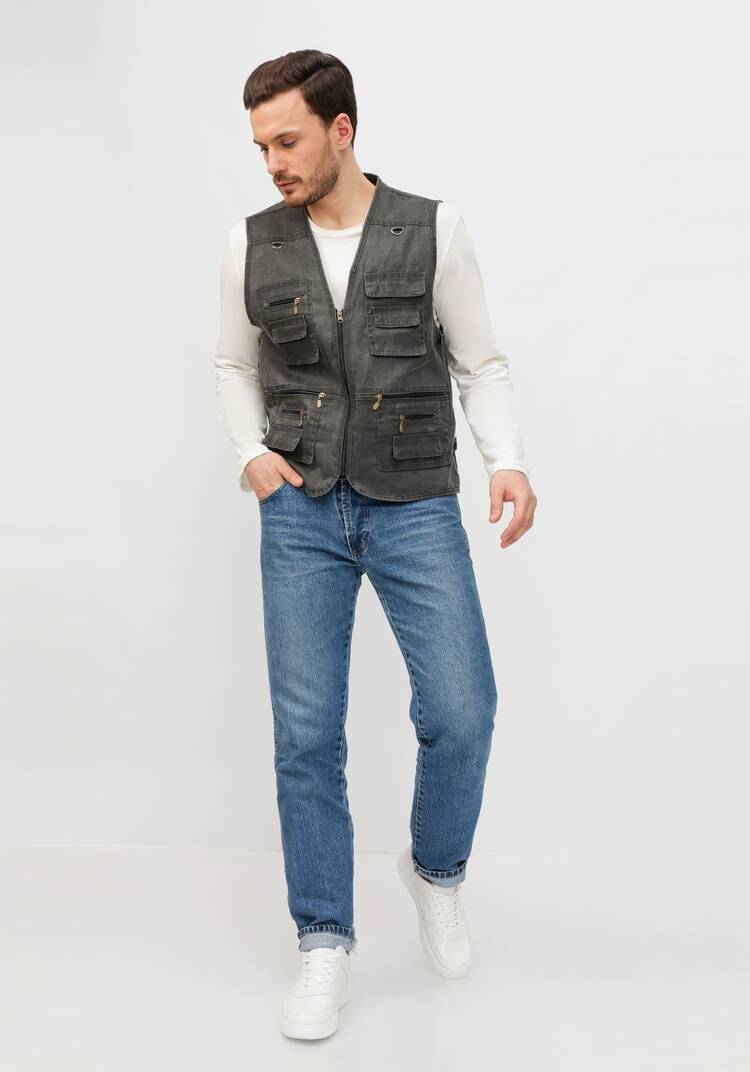 Жилет мужской с карманами шир.  750, рис. 9