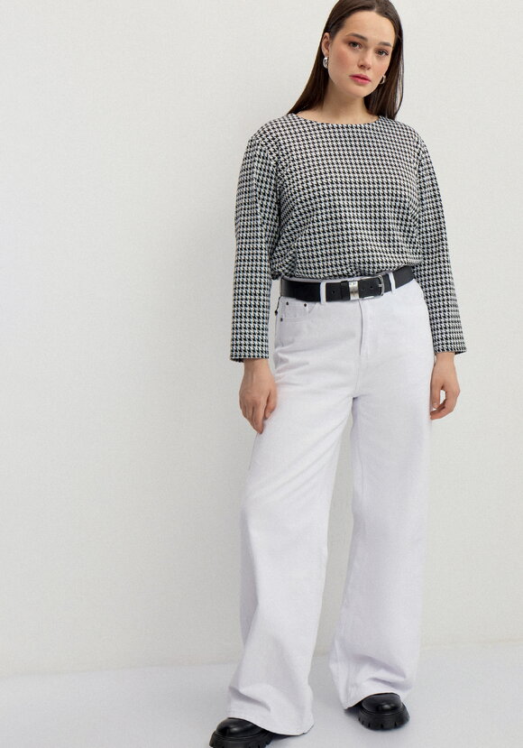 Лонгслив прямого кроя с рукавом 3/4 шир.  580, рис. 12