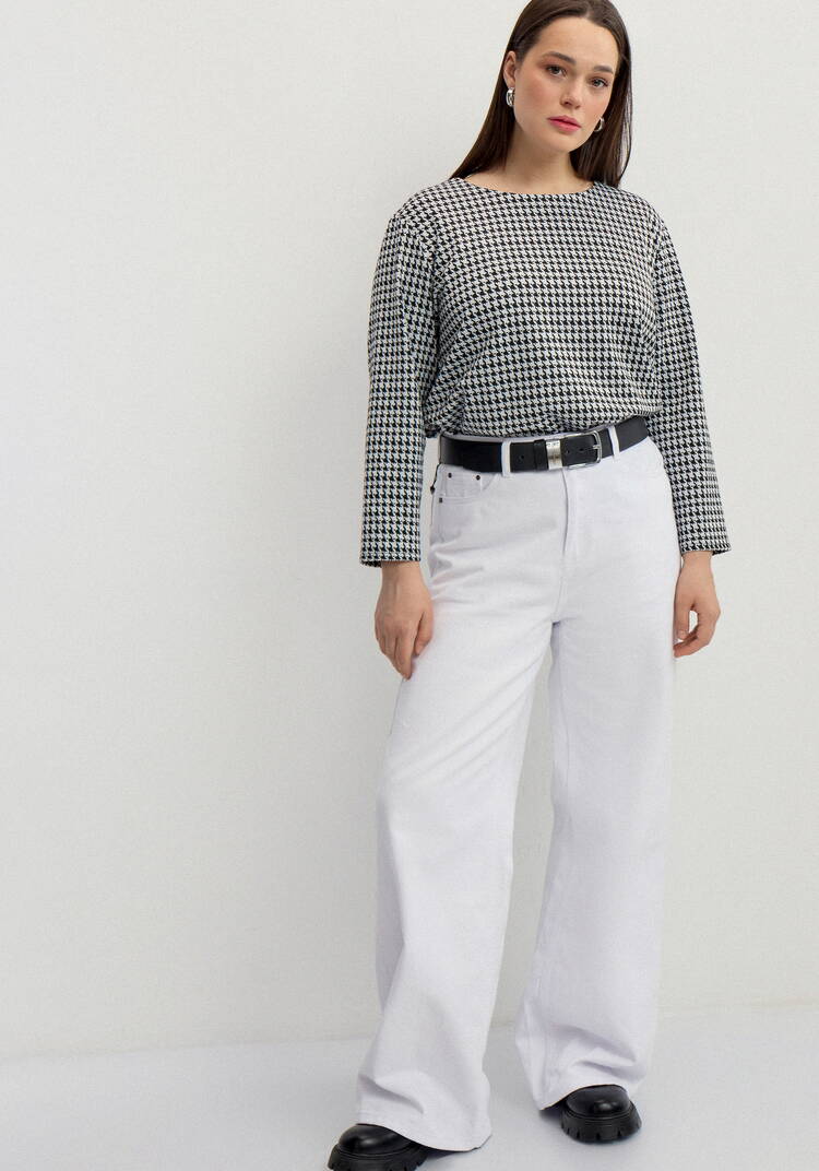 Лонгслив прямого кроя с рукавом 3/4 шир.  750, рис. 12