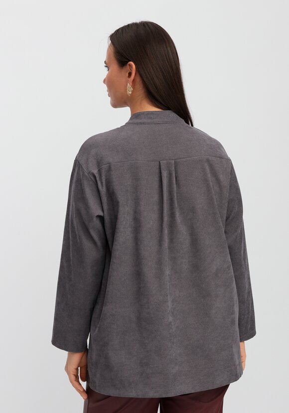 Рубашка оверсайз с воротником-стойкой шир.  580, рис. 19