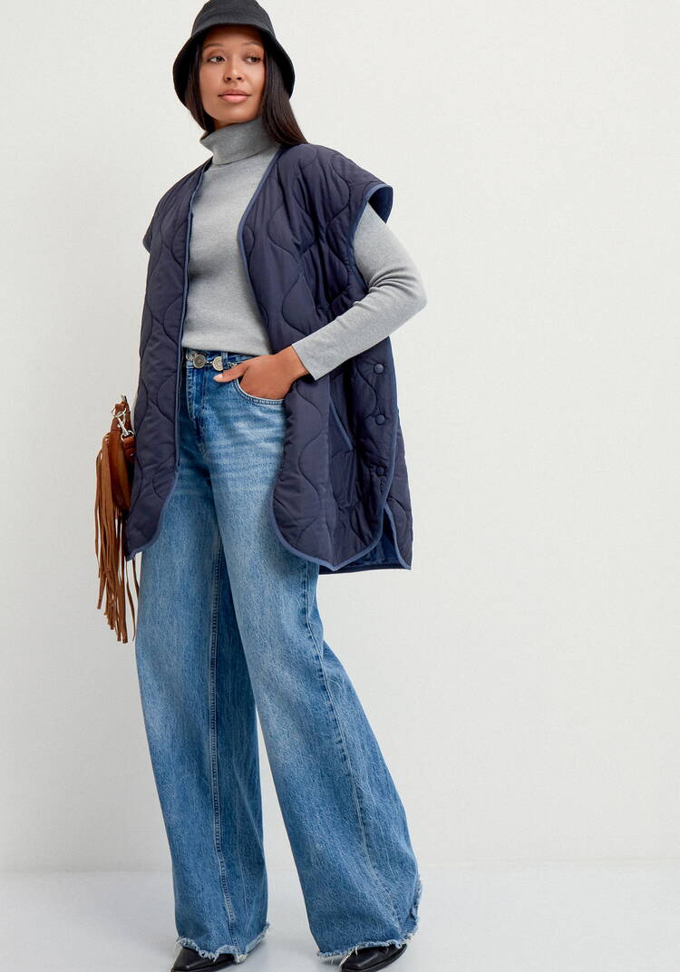 Жилет удлиненный на молнии шир.  750, рис. 19