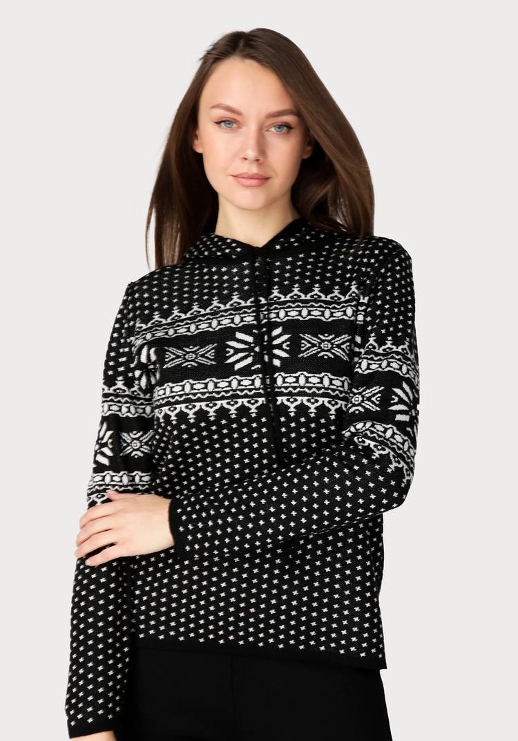 Джемпер Сканди с рисунком шир.  750, рис. 1