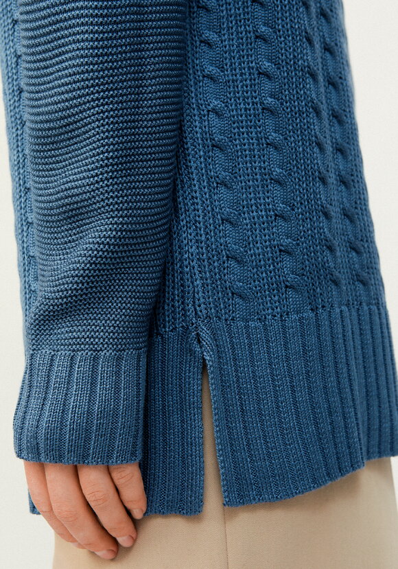 Удлиненный джемпер с косами шир.  580, рис. 23