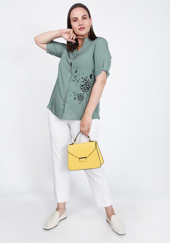 Блуза Порхающий образ шир.  580, рис. 1