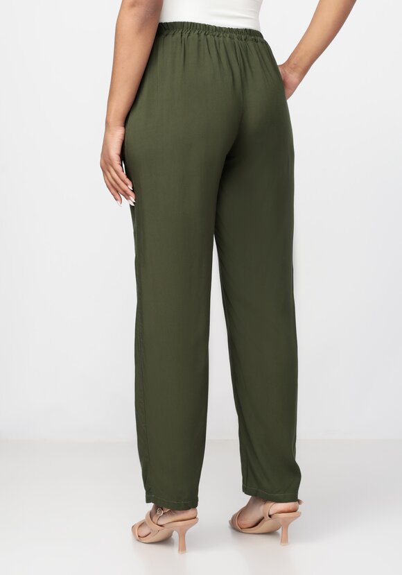 Брюки прямые с резинкой по поясу шир.  580, рис. 8