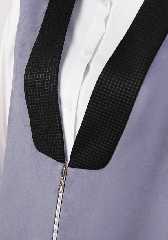 Жилет женский из эко-замши Рита шир.  580, рис. 8