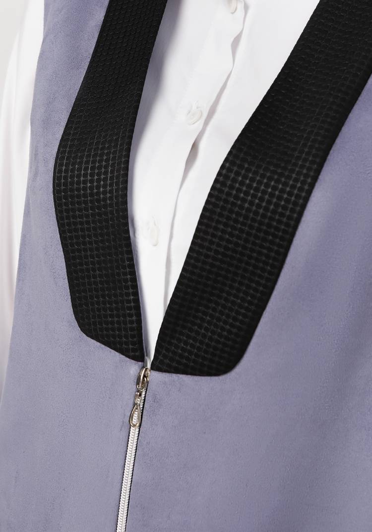 Жилет женский из эко-замши Рита шир.  750, рис. 8