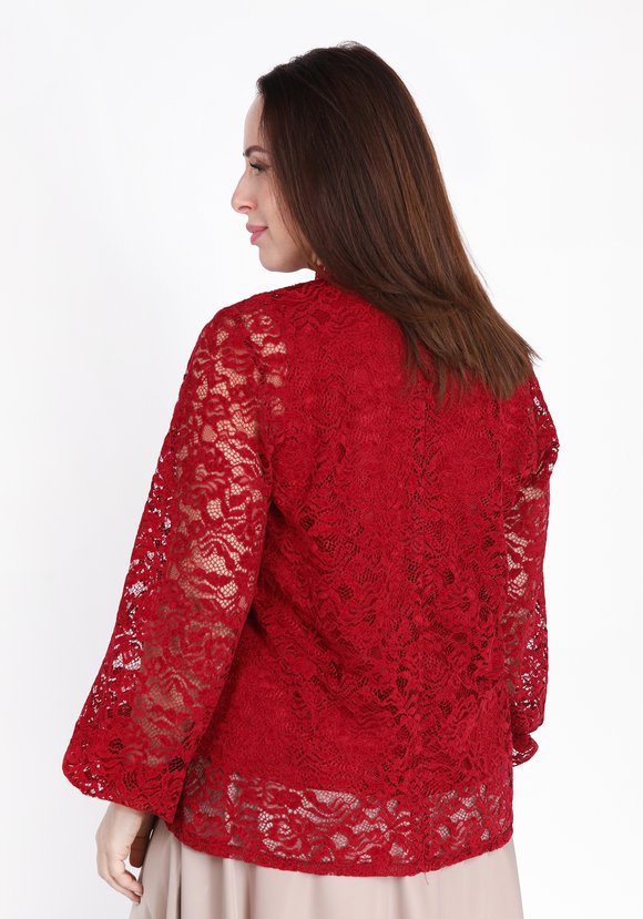 Блуза-двойка кружевная шир.  580, рис. 2