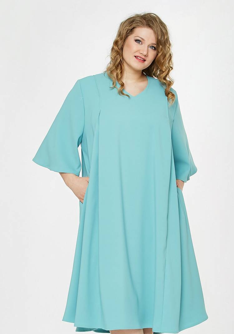 Платье с оригинальными рукавами и V вырезом шир.  750, рис. 3