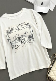 Туника с принтом на груди Resale