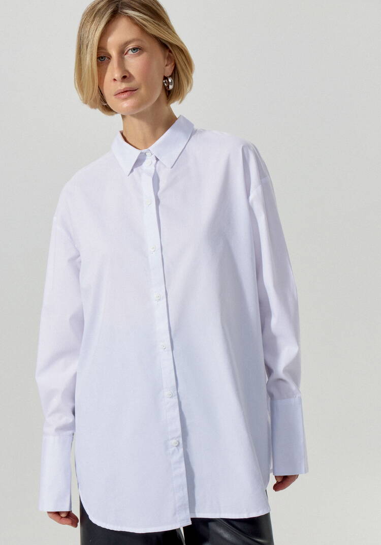 Рубашка с объемным манжетом Милена шир.  750, рис. 9