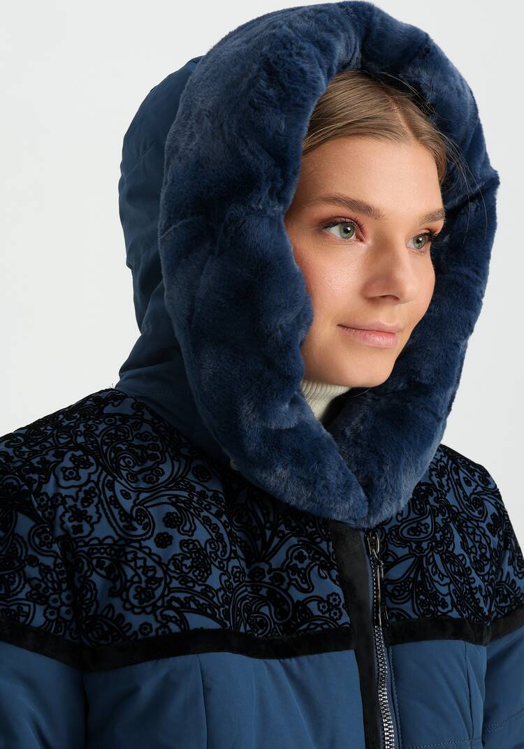 Куртка с принтом из флока шир.  750, рис. 5