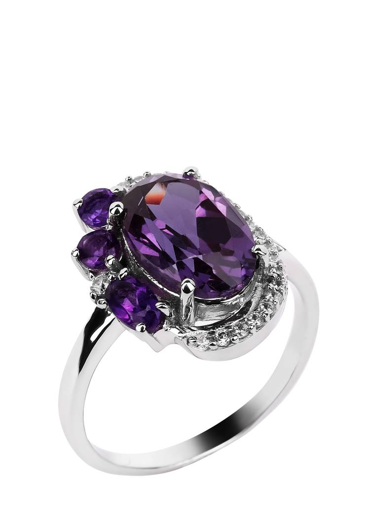 Кольцо серебряное Яркий акцент шир.  750, рис. 3