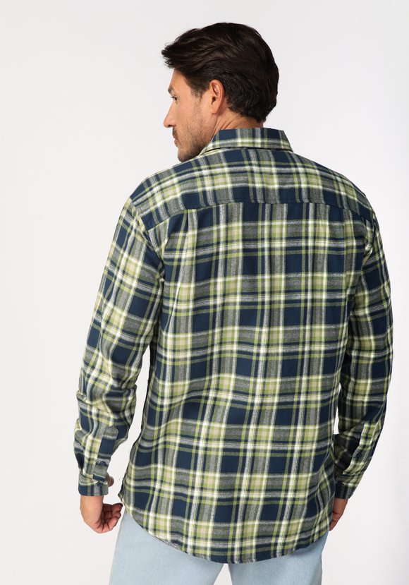 Фланелевая рубашка в клетку Клод шир.  580, рис. 2