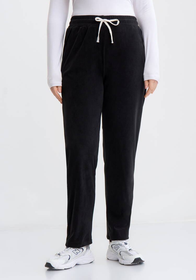 Брюки велюровые прямые на резинке по поясу шир.  750, рис. 22