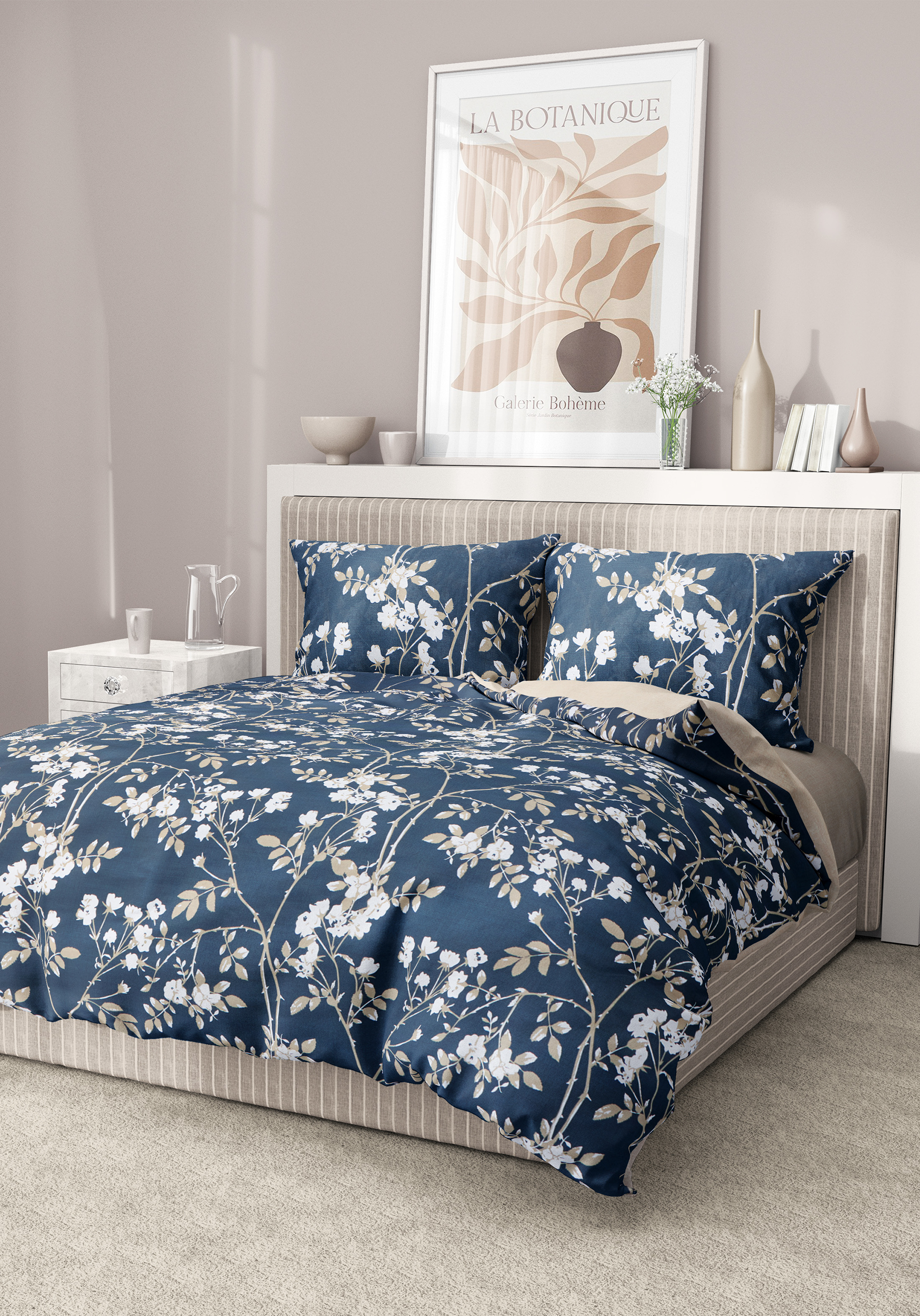 

КПБ поплин "Кудесница", Синий