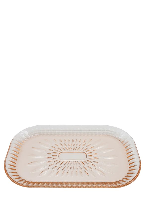 Блюдо Розовое стекло шир.  580, рис. 1