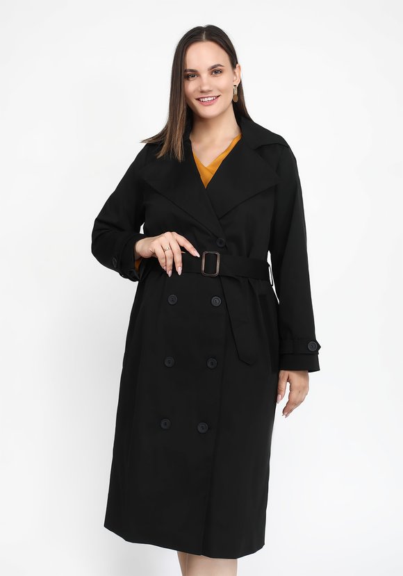 Плащ-тренчкот двубортный шир.  580, рис. 5