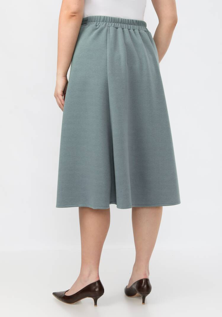 Юбка А-силуэта с защипами шир.  750, рис. 3