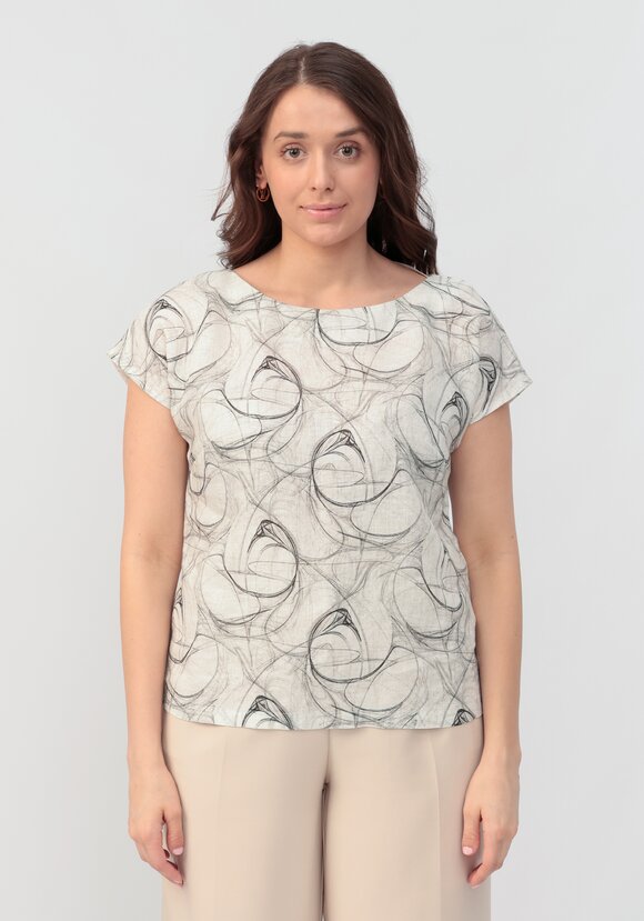 Блуза с удлиненной линией плеча Камилла шир.  580, рис. 22