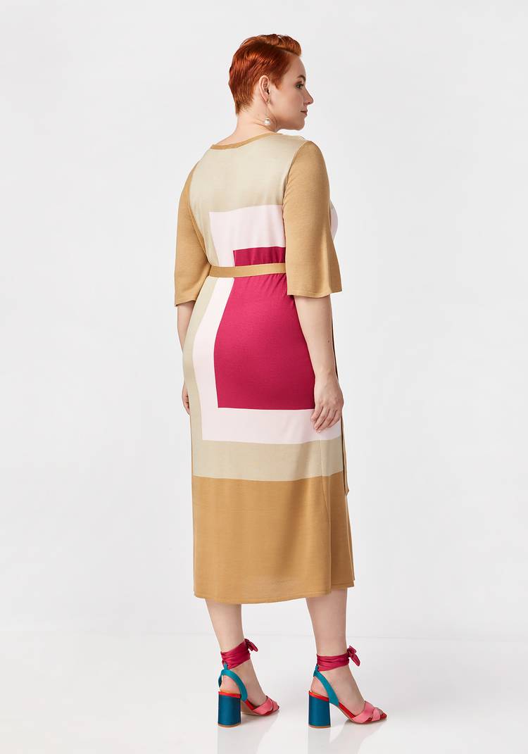 Платье с принтом коллор блок шир.  750, рис. 8