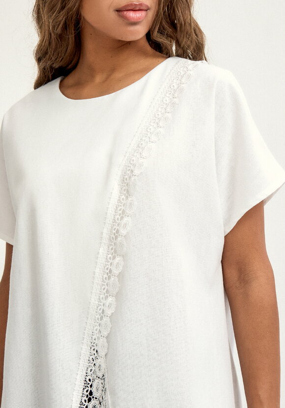 Туника изо льна с кружевом шир.  580, рис. 6