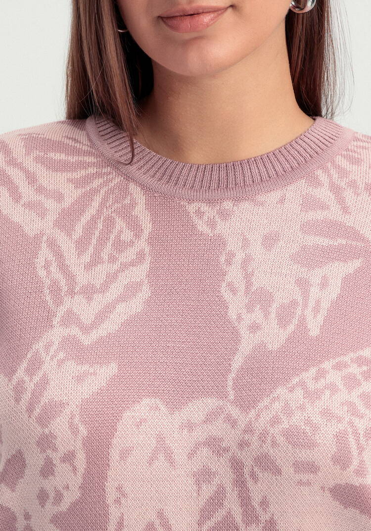 Джемпер с абстрактным цветочным принтом шир.  750, рис. 21