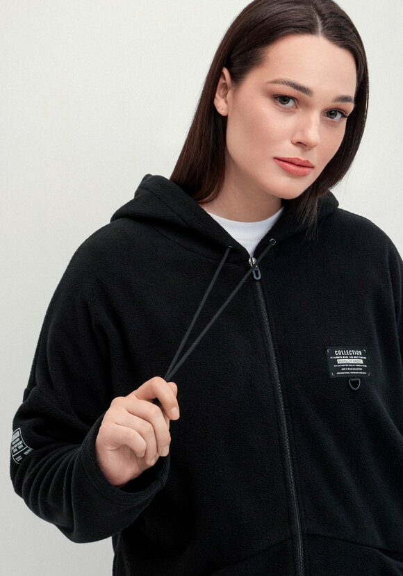 Толстовка из флиса с нашивкой на груди шир.  580, рис. 5