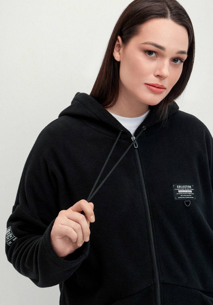 Толстовка из флиса с нашивкой на груди шир.  750, рис. 5