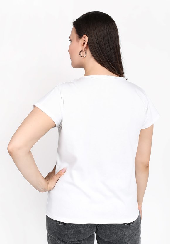 Футболка с принтом по груди шир.  580, рис. 2