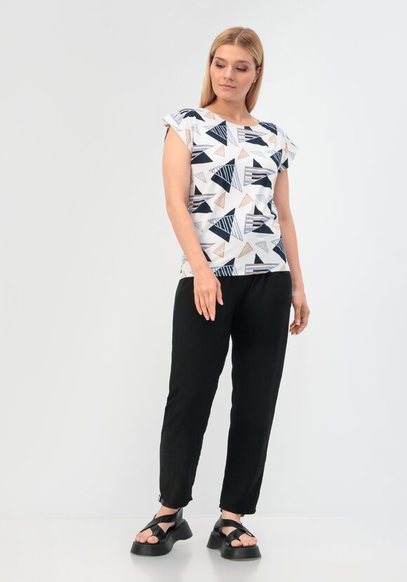 Брюки на кулиске свободного кроя шир.  580, рис. 20