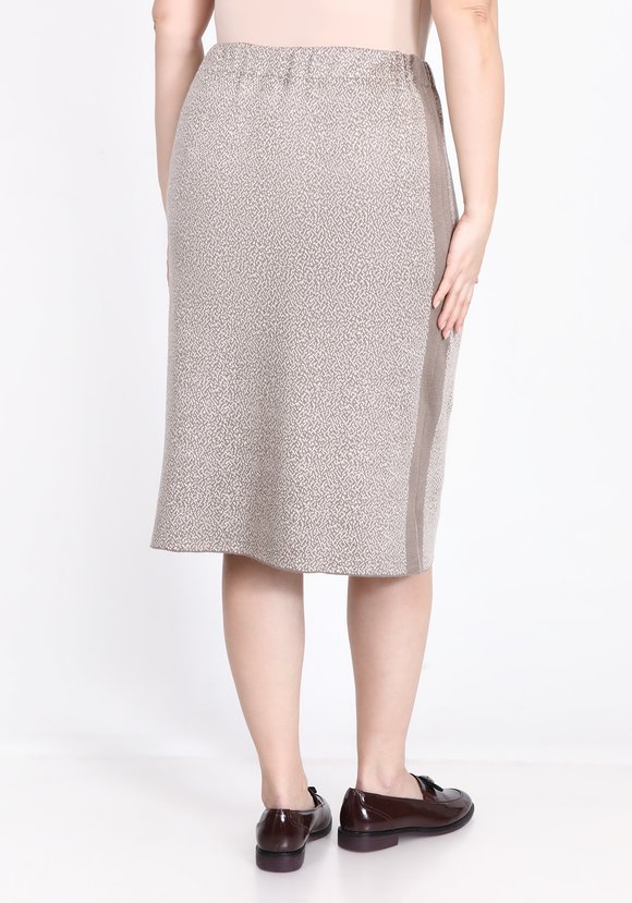 Юбка-карандаш с контрастными лампасами шир.  580, рис. 5