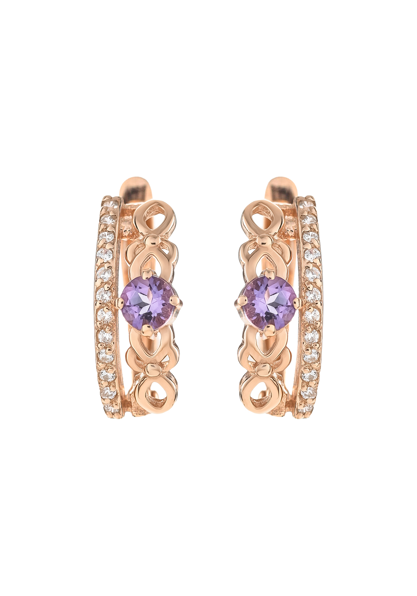 Серебряные серьги «Корона»