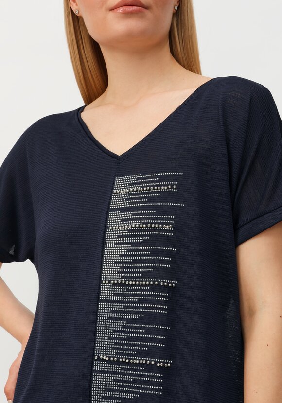 Блуза со стразами Аделина шир.  580, рис. 5