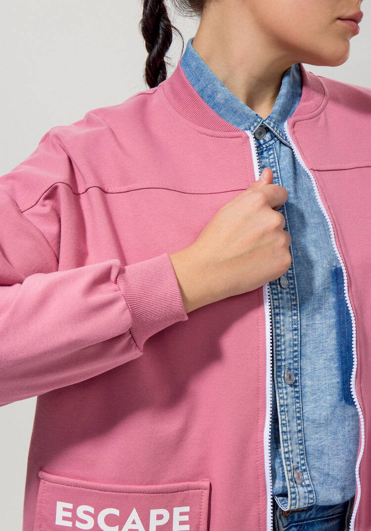 Бомбер с кулиской по низу шир.  750, рис. 22