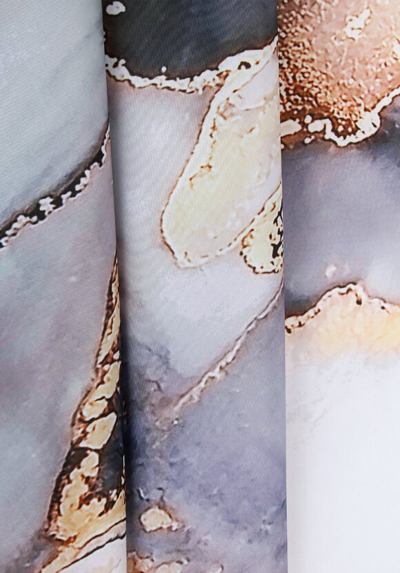 Штора для ванной Мраморный стиль шир.  580, рис. 3