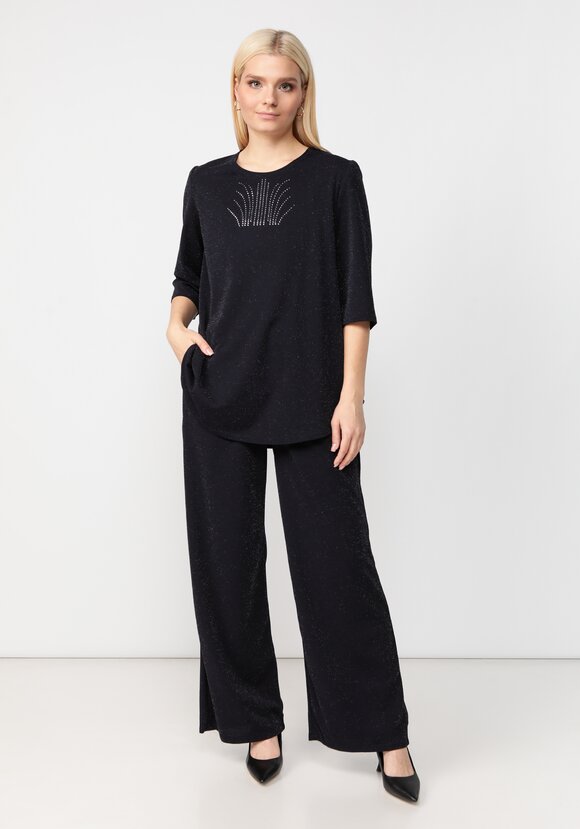 Блуза с метанитью и декором на груди шир.  580, рис. 2